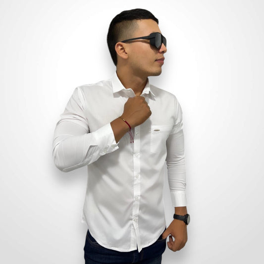 Camisa Manga Larga - Blanco